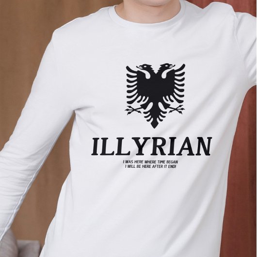 Fierté albanaise avec T-shirt drapeau albanais