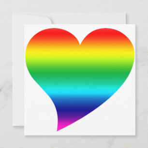 fierté arc-en-ciel coeur carte de jour Valentine