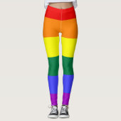 Fierté arc-en-ciel cool Leggings (Devant)