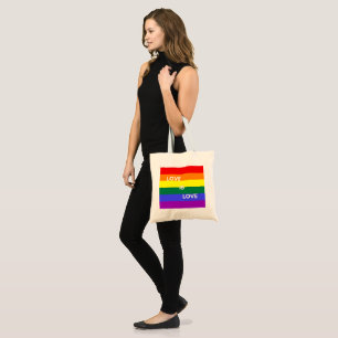 Fierté arc-en-ciel l'amour est amour sac fourre-to