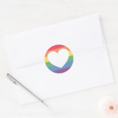 Fierté arc-en-ciel l'amour est des autocollants d' (Enveloppe)