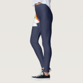 Fierté arc-en-ciel Leggings de défilé bleu profond (Gauche)