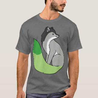Fierté Aromantique Fox T-shirt Asexuel