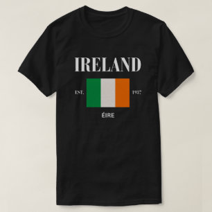 Fierté avec notre t-shirt drapeau irlandais vif