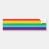 Fierté couleurs arc-en-ciel Bumper Sticker (Devant)