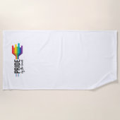 Fierté de la serviette de plage de la plage (Devant)