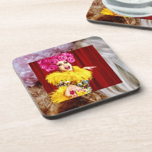 Fierté Drag Queen Dessous de verre en plastique du