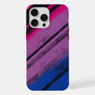 Fierté Égalité Bi Drapeau Grunge Stripes LGBTQIA
