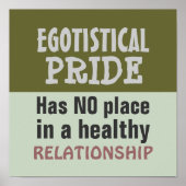 FIERTÉ ÉGOTISTIQUE ~ Poster / Imprimer (Devant)