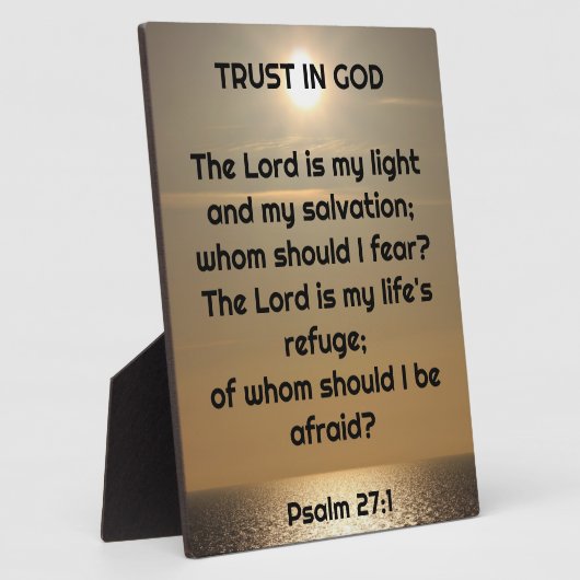 Fierté en Dieu Plaque de Tabletop avec Eau (Côté)