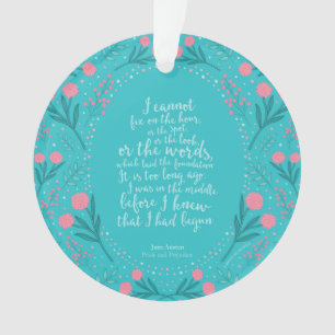 Fierté et préjudice floraux turquoises et roses 