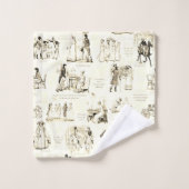 Fierté et préjugé Citations de seigle beige (Gant de toilette)