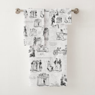 Fierté et préjugé Citations de toile blanche noire