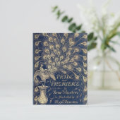 Fierté et préjugés Peacock Cover Carte postale (Debout devant)