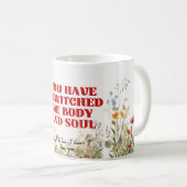 Fierté et préjugés thème mug romantique (Devant droit)