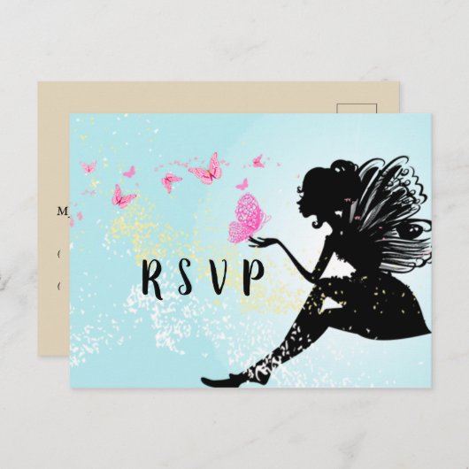 Fierté femme anniversaire Carte postale RSVP (Devant / Derrière)