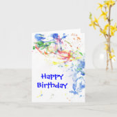 Fierté "Joyeux anniversaire" Carte pour notes (Fleur jaune)