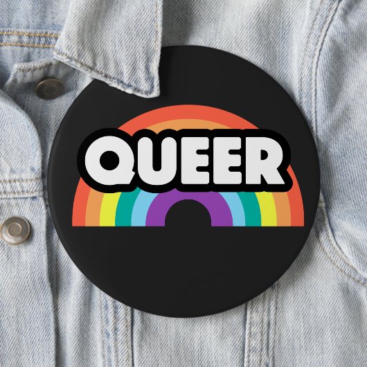 fierté - L'amour arc-en-ciel gay est amour. Badge (En situation)