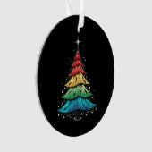 Fierté LGBTQ Arc-en-ciel Drapeau Gay Arbre de Noël (devant)