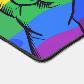 Fierté LGBTQ Coeur arc-en-ciel Soyez différent Soy (Coin)