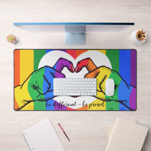 Fierté LGBTQ Coeur arc-en-ciel Soyez différent Soy