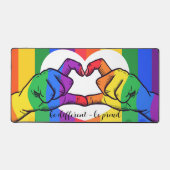 Fierté LGBTQ Coeur arc-en-ciel Soyez différent Soy (Recto)