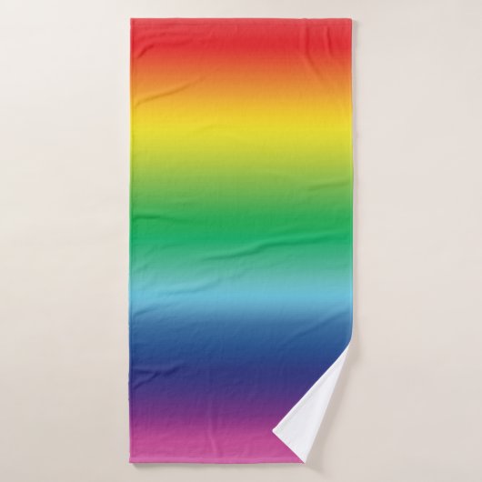 Fierté lgbtq lgbt arc-en-ciel couleurs drapeau gay (Serviette de bain)