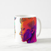 Fierté mâle à deux café Mug (Devant droit)