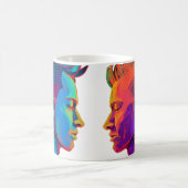 Fierté mâle à deux café Mug (Centre)