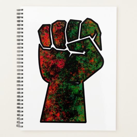 fierté noire drapeau rouge vert poing panafricain (Devant)