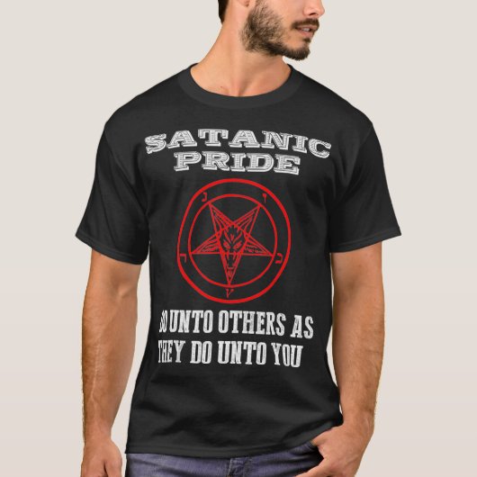Fierté satanique Satanisme T-shirt Cadeaux religie (Devant)