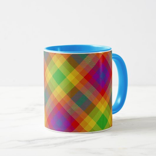 Fierté Tartan Mug (Devant droit)