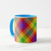 Fierté Tartan Mug (Devant gauche)