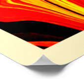 Fiery Abstract Swirls of Emotion Poster (Hoek)