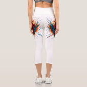 Fiery Anatomical Heart Leggings - "Approchez-vous. (Verso)
