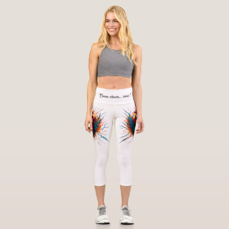 Fiery Anatomical Heart Leggings - "Approchez-vous.