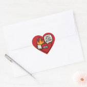 Fiery Book Sticker – Bold Literary & Fantasy (Envelop)