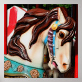 Fiery Carousel Horse Poster (Voorkant)