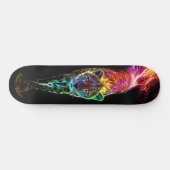 Fiery Cheetah Glowing Cool Style Skateboard (Horizontaal)