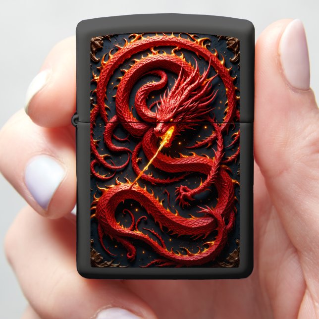 Fiery Coiled Dragon: Serpent of the Inferno (In Hand)