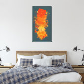 Fiery Colors Canvas Afdruk (Insitu (Slaapkamer))