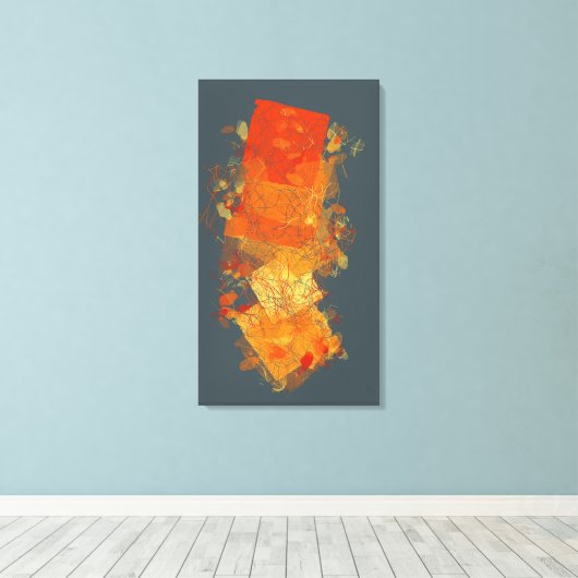 Fiery Colors Canvas Afdruk (Insitu (Houten vloer))