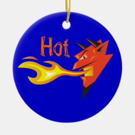 Fiery Devil's Head Door Hanger Keramisch Ornament