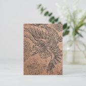 Fiery Dragon Briefkaart (Staand voorkant)