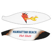 Fiery duivels hoofdvlam die hete schoten gooit basketbal (Panelen)