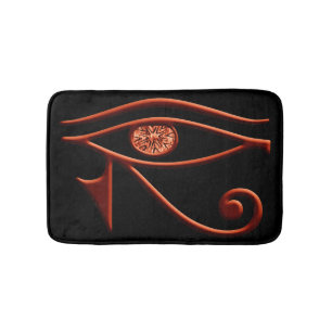Fiery Eye of Horus Bath Mat