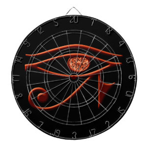 Fiery Eye of Horus Dart Board Dartbord