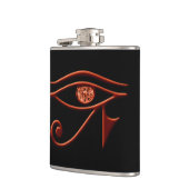 Fiery Eye of Horus Flask Heupfles (Links)