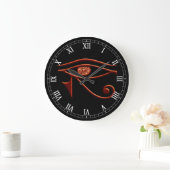 Fiery Eye of Horus Roman Numeral Clock Grote Klok (Huis)