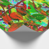 Fiery Fall Leaves Cadeaupapier (Hoek)